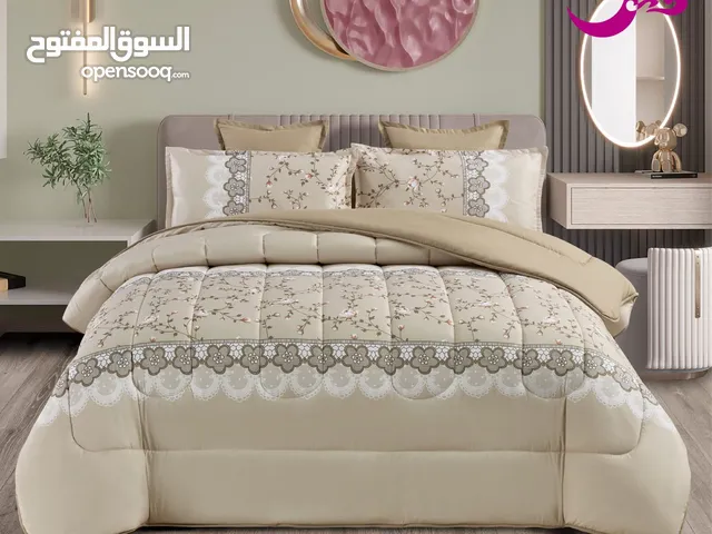 لحافات قطن ملكي منفوخ مشجر مطرز6قطع عرايسي