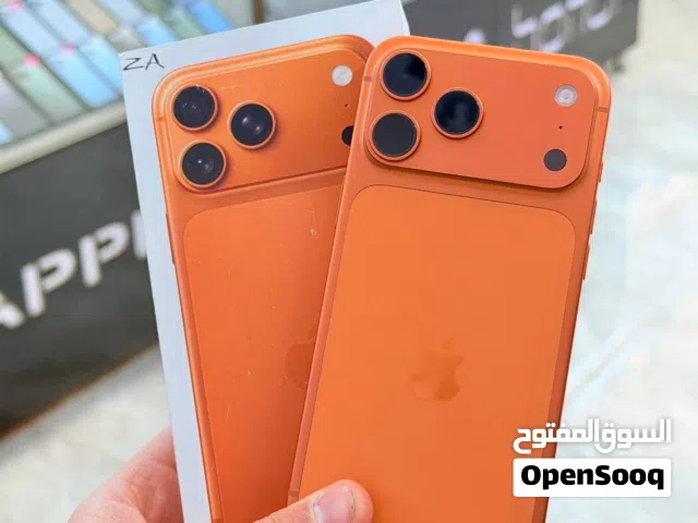 ايفون 17 برو ماكس. ذاكره 256. بطارية 100 ضمان 5 اايام. نظافه 10000%