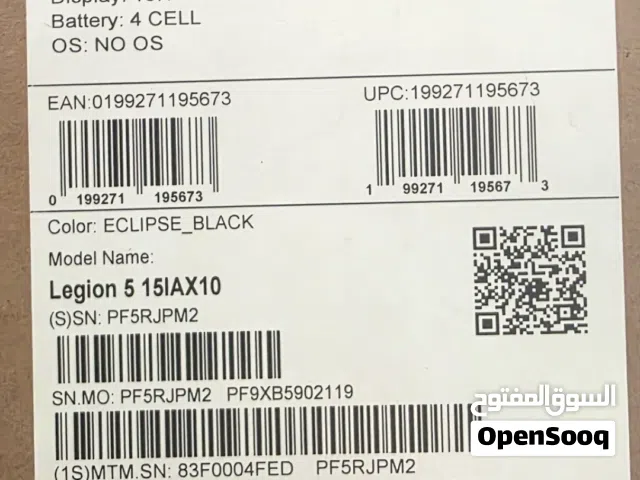 لابتوب لينوفو ليجن 5 2026 النسخه الفاخرة OLED