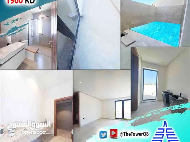 للإيجار في أبو فطيرة فيلا مع حمام سباحة وغرفة سائق تشطيب راقي جدا أول ساكن موقع مميز مقابل ساحة