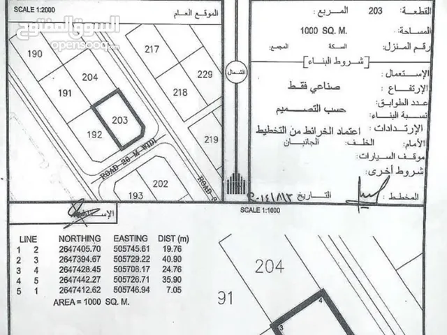 Industrial Land for Sale in Al Batinah Al Khaboura