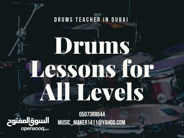 music lessons ( drums piano guitar )