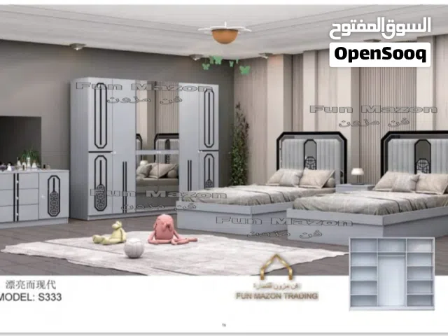 TWINS BEDROOM SET WITH MATTRSSS WITH FITTING/غرف نوم مل اتنین نفر اتنین سریر مع دوشج مر ترکیب مجاني