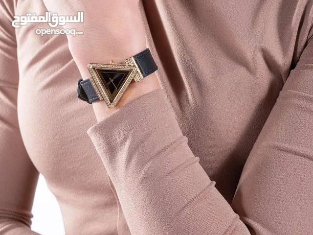 GUESS Ladies Black Gold Tone Analog Watch - GW0504L5
