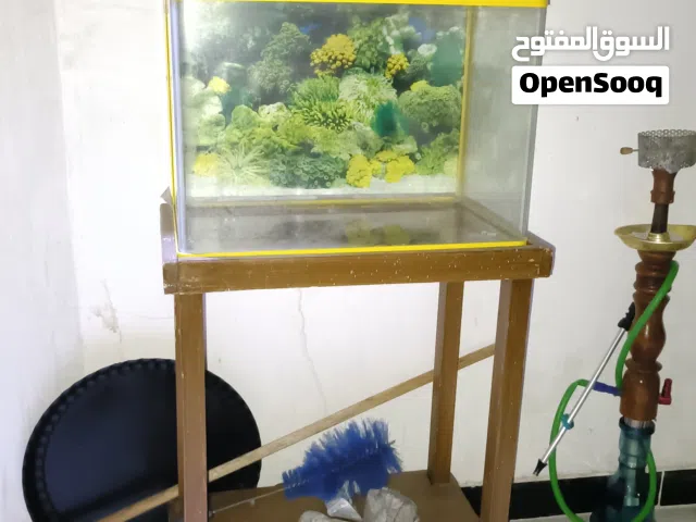 حوض سمك مع ميز