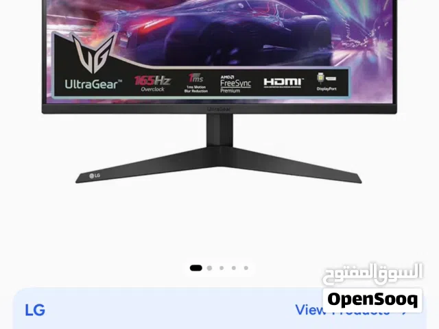 شاشه احترافيه،مستعمله استعمال خفيف جدا وشبه جديد/ Lg gaming monitor used