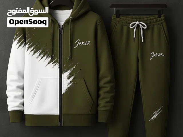 تراك رجالي قطعتين   نوع القماش قطني 3 خيط شتائي  جميع القياسات