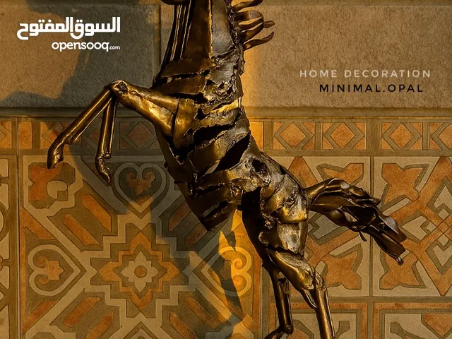 Full-length statue and Horse bust