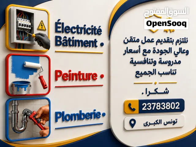 Électricité Bâtiment • Peinture . Plomberie