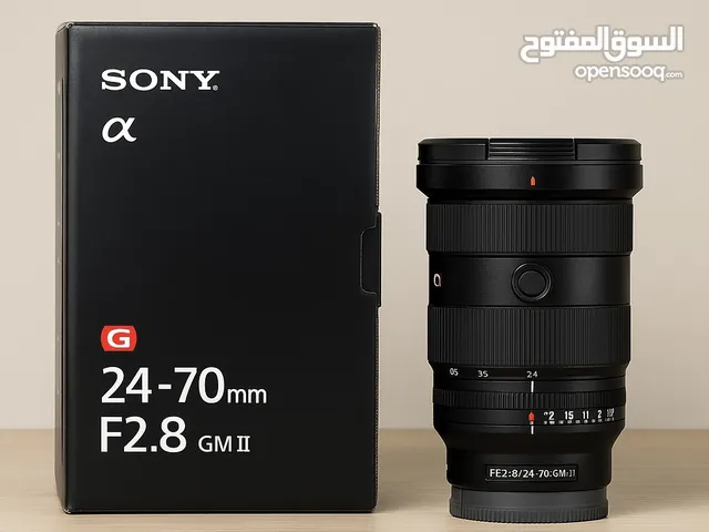 عدسة سوني 24-70mm GM II فتحة 2.8 جديدة بالكرتونة – ضمان وشحن متاح