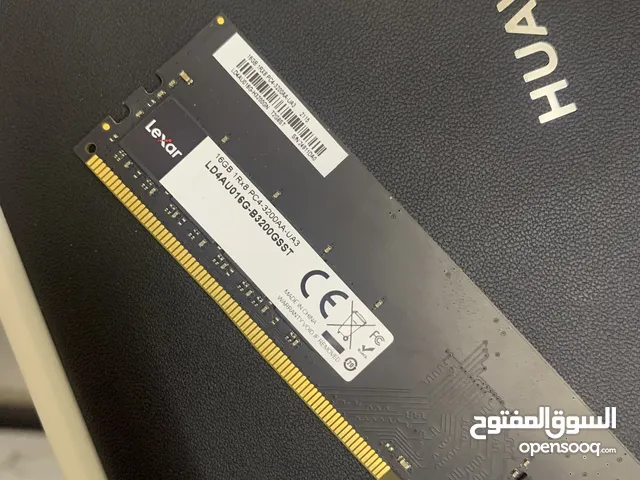 Selling: Lexar 16 GB DDR4 3200 MHz RAM Stick – Like-New Condition للبيت 16 جيبي رام 3200 ميقاهرتز