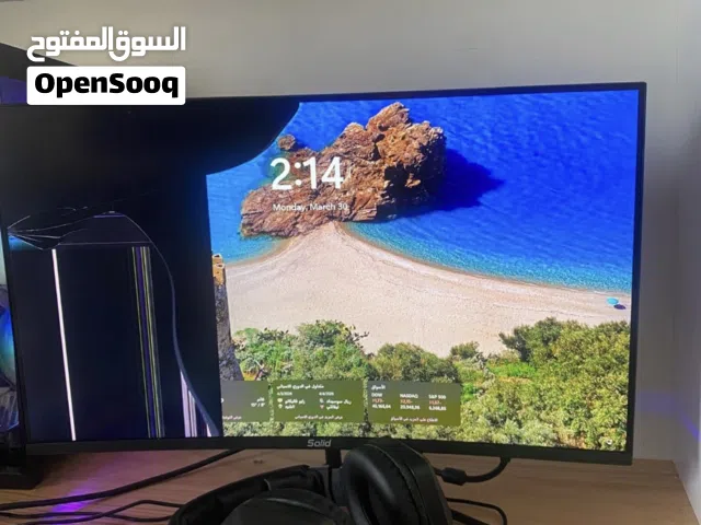 شاشة solid 180hz 24inch مكسورة للبيع ب150شيكل