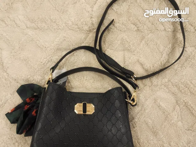 Milano Myra Hobo Bag Black with Scarf Purse Tote