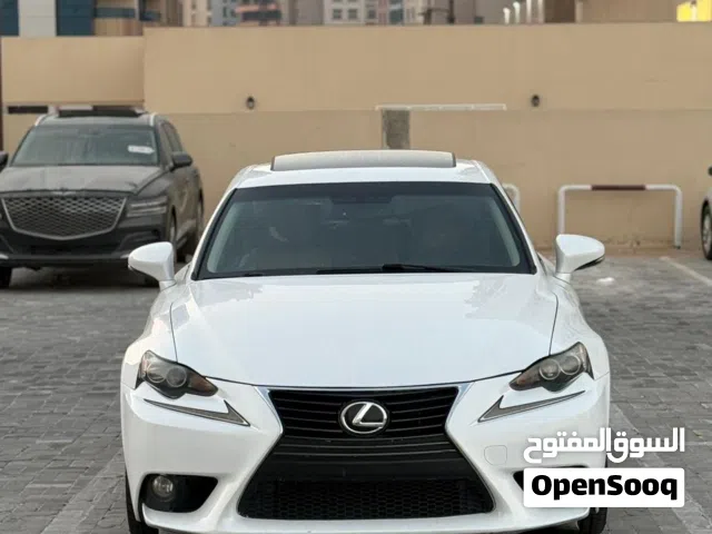 لكزس IS 250 وارد أمريكي موديل 2014 ايرباجات وكالة دفع خلفي ابيض بيج أوراق جمارك JTHBF1D24E5042320 ر