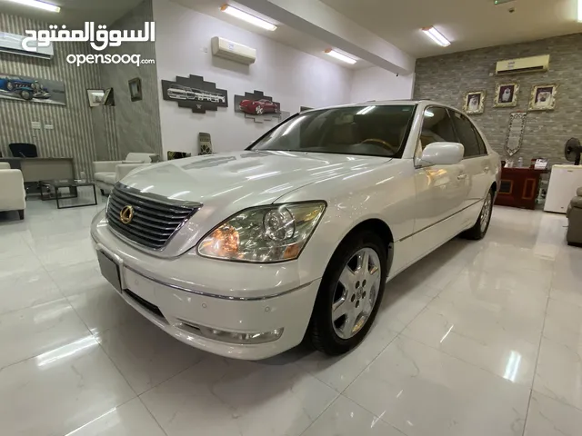 لكزس LS 430 لون ابيض داخل بيج 2004 اوراق جمارك في قمة النظافة نص الترا جاهز للتسجيل