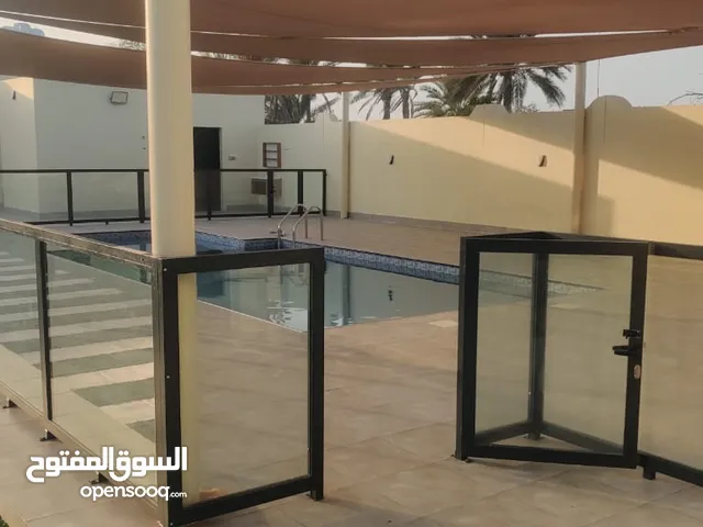 استراحه للايجار يومي شاليه موقع جنوب الباطنة بركاء إيجار يومي مسابح داخليه وخارجيه غرف 5