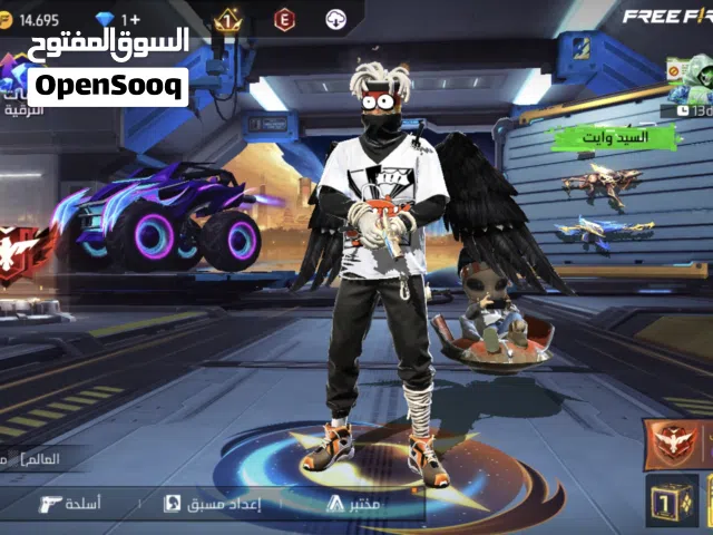 حساب فري فاير للبيع مشحون الدخولا الجديده