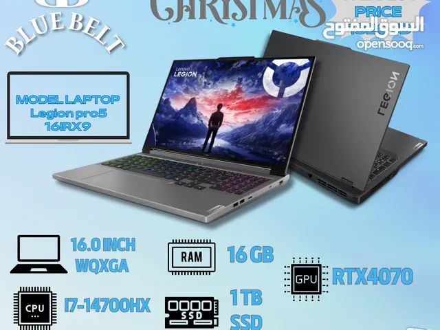 LAPTOP LENOVO LAPTOP (Legion 5 16IRX9)اقوى وافضل لابتوب في المملكة بسعر منافس فقط في (الحزام الأزرق)