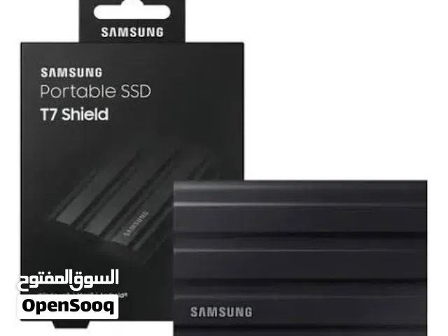 هارد ديسك خارجي خارق السرعة Samsung T7 Shield SSD مساحة 1TB - بحالة ممتازة