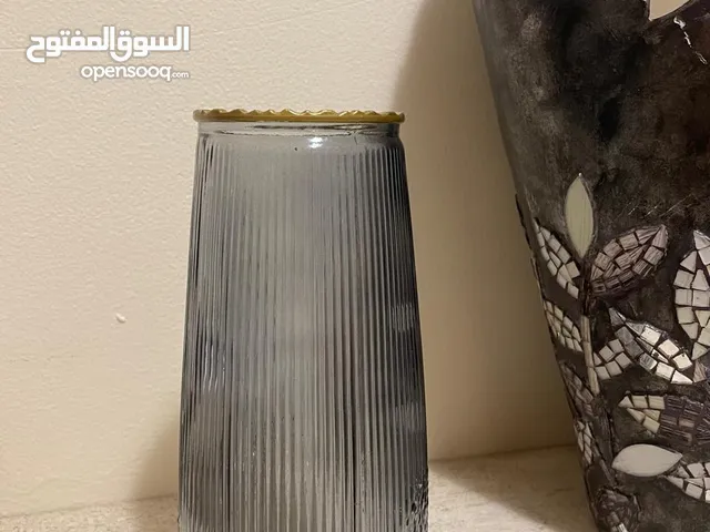 Decoration Flower Vase for decoration plain Vase glass grey color with patterns