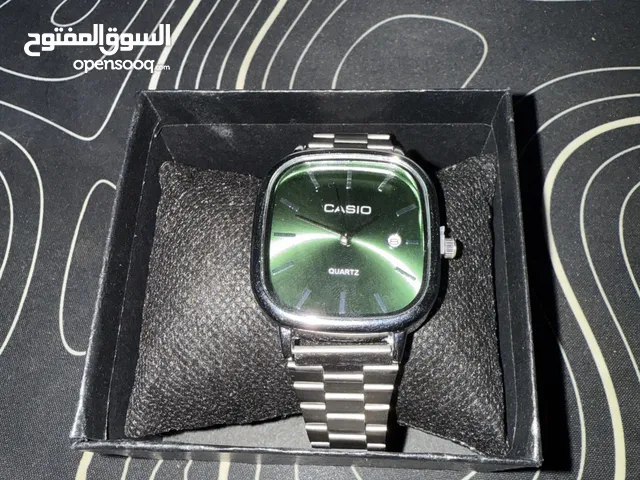 Silver Casio watch working perfectly fine