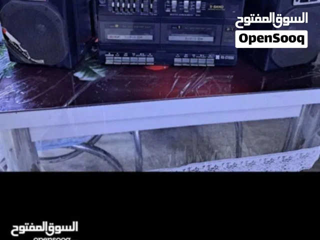 مسجل راديو دبل كاسيت ناشنال اصلي تسجيل سريع اربع قنوات راديو السماعات تنفصل ستريك نيف جدا جدا غير مف