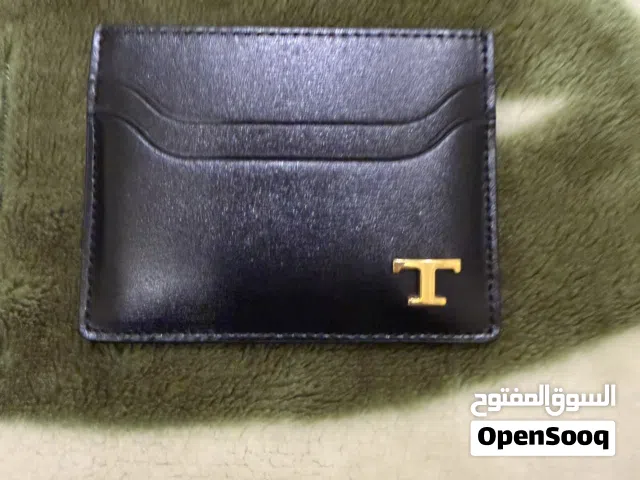 محفظة Tods جلد اسود اصلي نوع ايطالي