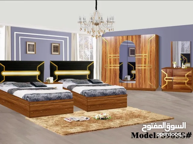 غرف نوم 2 سرير شخص ونص شامل التركيب والدوشق مجاني