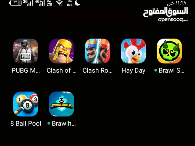 بيع او مراوس (تجميعه - بي سي - حاسبه) الحساب مفول العاب شبه ماكس ببجي بليارد كلاش رويال كلاش اوف كلا