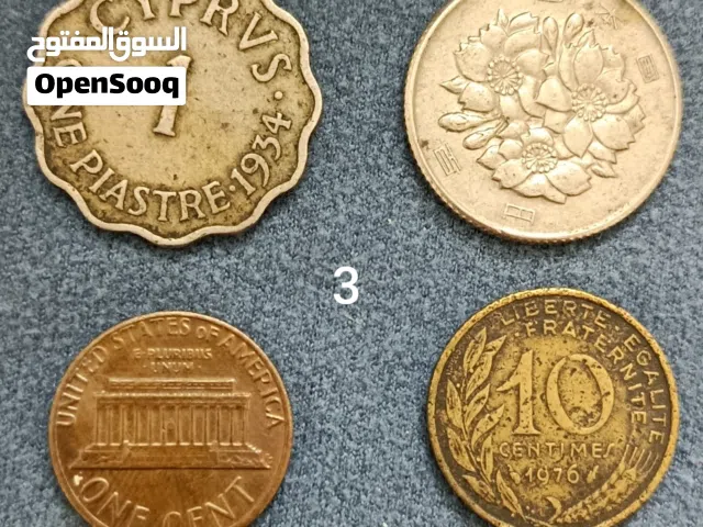 4 عملات اجنبية مختلفة المجموعة 3