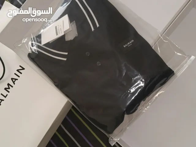 Branded Balmain Paris Original Shirt XL Black For Stylish Mens