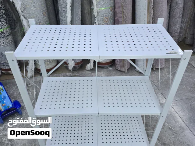 Foldable Kitchen Metallic Storage Rack With Wheels