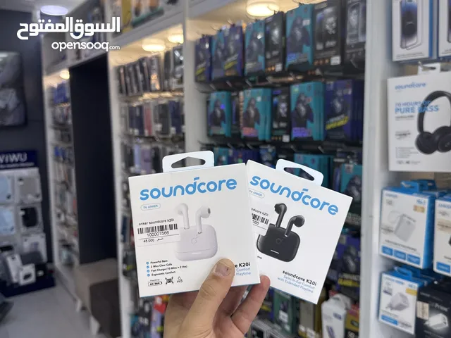 سماعة Anker k20i مكفولة 18 شهر تعمل حتى 36 ساعه صوت قوي الصوت مكالمه معززه بالذكاء ااصطناعي