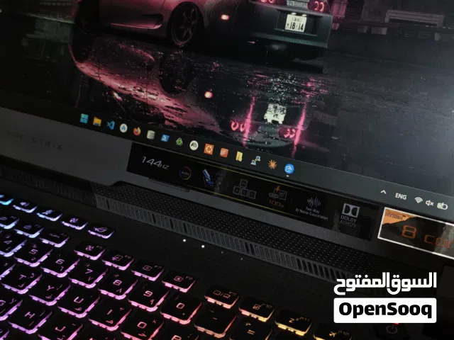 للبيع لابتوب كيمنك ASUS ROG Strix G513IE بحالة الوكالة  كامل ملحقاته.
