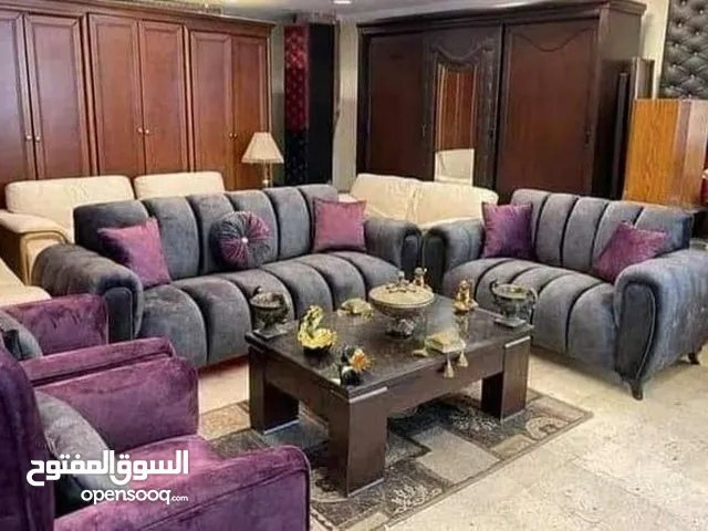 135دينار طقم كنب شرحات 7مقاعد جميع الالوان متوفره داخل المصنع عرض لاسبوع فقط