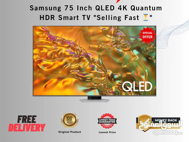 Samsung 65 Inch Smart TV QLED 4K Q80D with 4K AI Upscaling 2024