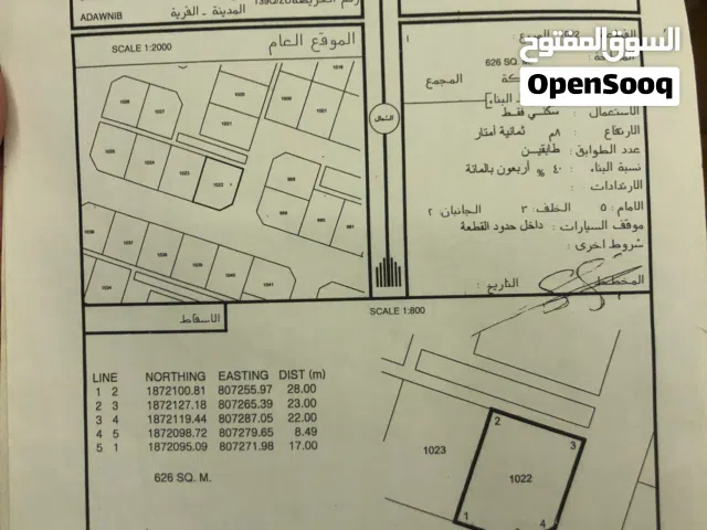 Residential Land for Sale in Dhofar Salala