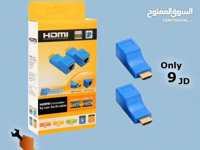 وصلة HDMI Extender  لنقل الصورة عبر سلك Cat6