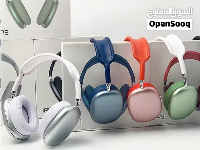 سماعات P9 Air pods max مميزاتها توفر صوتاً ستيريو عالي الدقه Hifi مع تقنية عزل الضوضاء تتميز بخفة ال