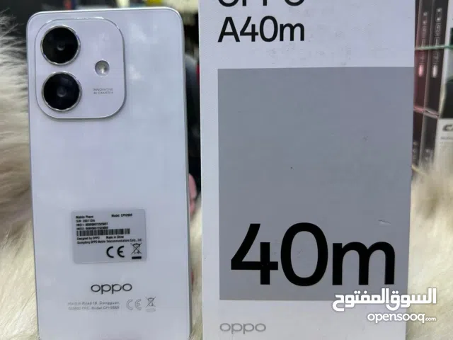 مستعمل ايام oppo A40 M رام 12 جيجا 256 مكفول بالشركة أغراضة والكرتونه الأصلية متوفر توصيل وهدية