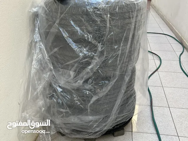طقم جنوط وكفرات شبة جديد مع الصواميل وكالة هافال H9 موديل 2023 خالي من العيوب منزلة مقاس (18/65/265)