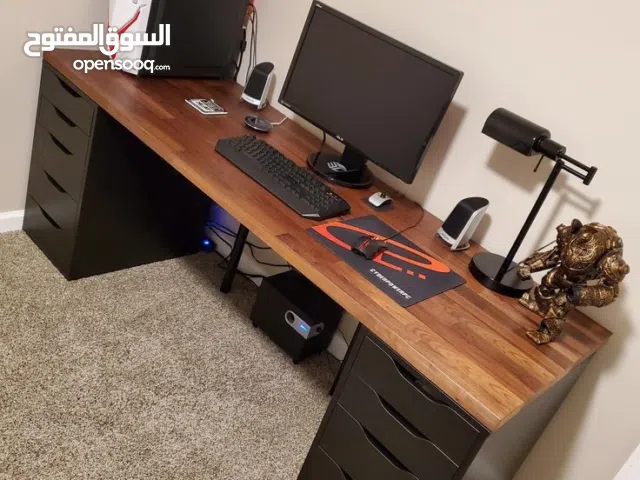 طاولة جيمينج زاوية عدة الوان قياسات وألوان حسب الطلب اطلبها ن