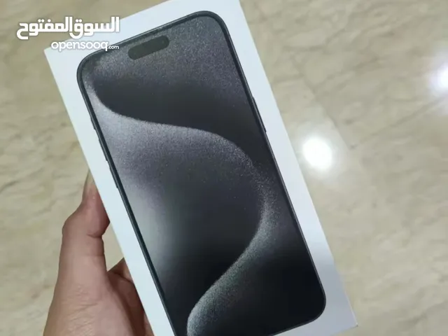 iphone 15 pro max sealed black titanium بالضمان و الفاتورة