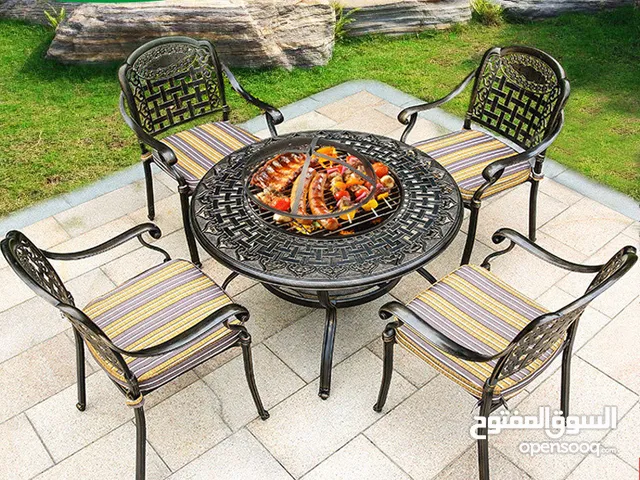 Barbecue table chair outdoor furniture