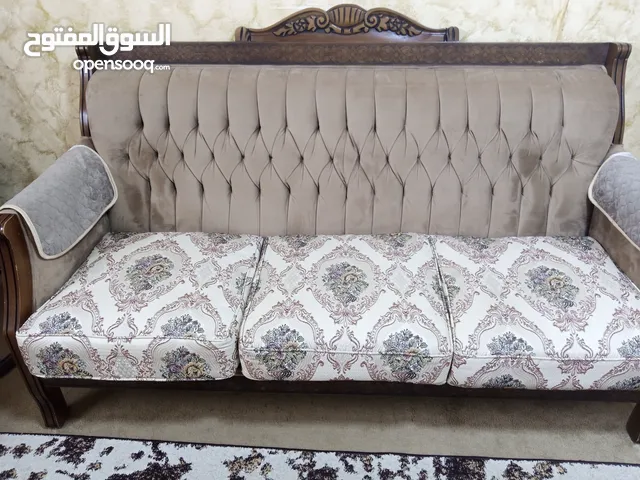 غرفة ضيوف خشب زان مكونة من 7 مقاعد