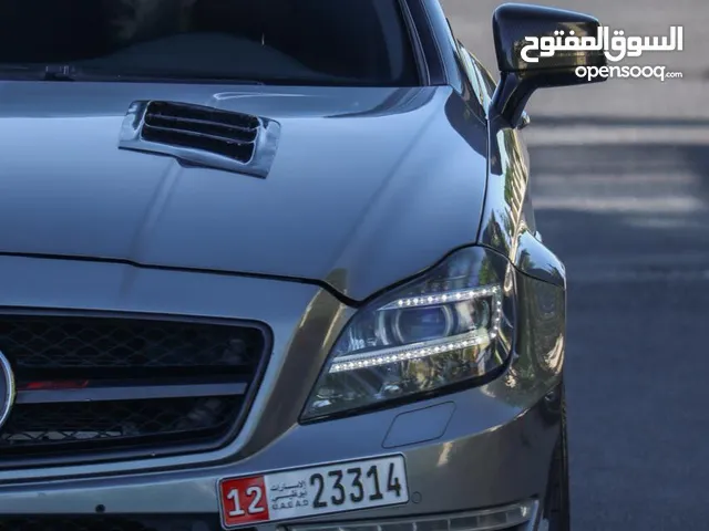 Mercedes CLS 63 موديل 2012 اللون رمادي خليجي الممشى 174 الف كيلو متر