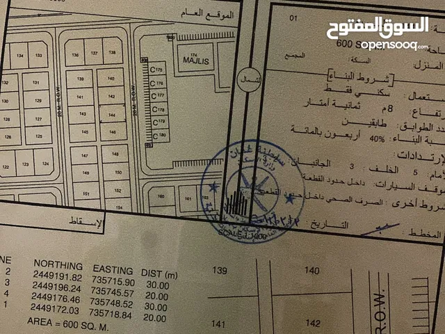 Residential Land for Sale in Al Sharqiya Jalan Bani buhassan