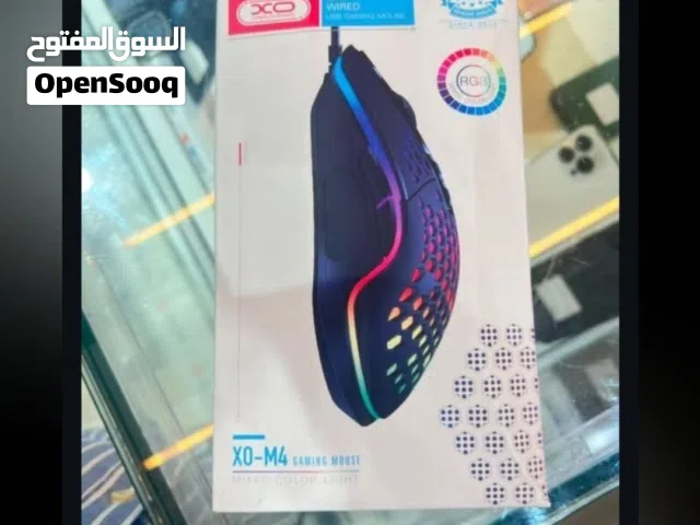 ماوس جيمنج سلكي احترافي XO M4 Gaming Mouse مع إضاءة RGB - جديد بالكرتونة