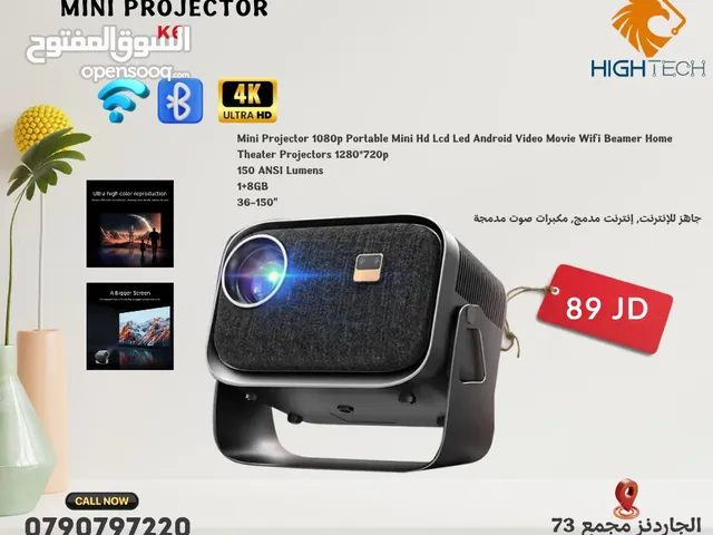 بروجكتر سينمائي منزلي وايرلس صغير وخفيف لمشاهدة الأفلام-Wireless K6 Projector