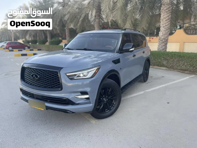 انفنتي QX80 فورويل فل اوبشن سيرفس وكاله شاصي وايرباجات الوكالة سيت خلفي متصل